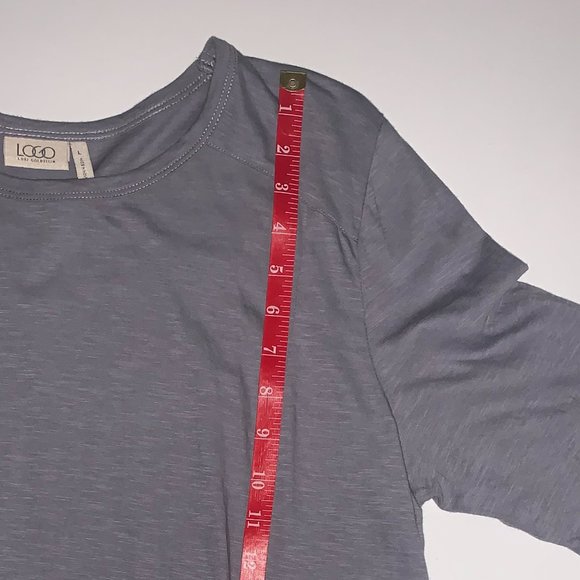NWOT Logo Lori Goldstein 3/4 Sleeve Nickel Shirt Size Large - Picture 8 of 13